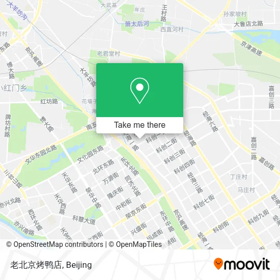 老北京烤鸭店 map