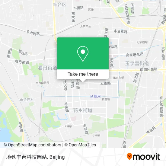 地铁丰台科技园站 map