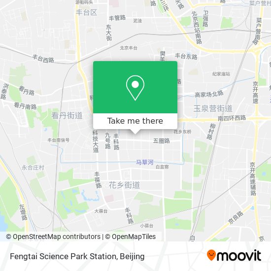 Fengtai Science Park Station map