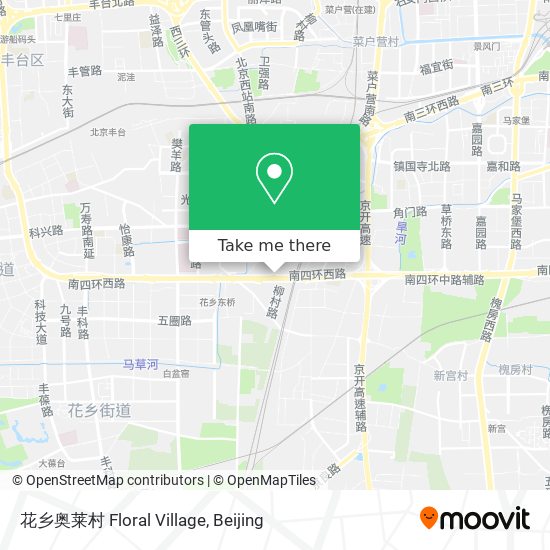 花乡奥莱村 Floral Village map