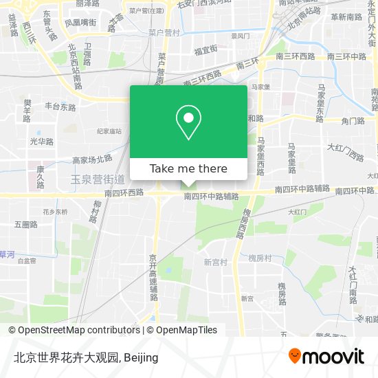 北京世界花卉大观园 map