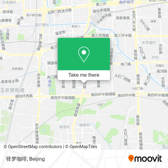 驿梦咖啡 map
