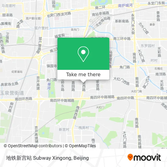 地铁新宫站 Subway Xingong map
