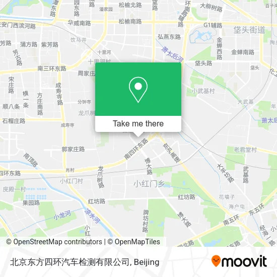 北京东方四环汽车检测有限公司 map