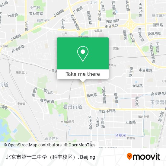 北京市第十二中学（科丰校区） map