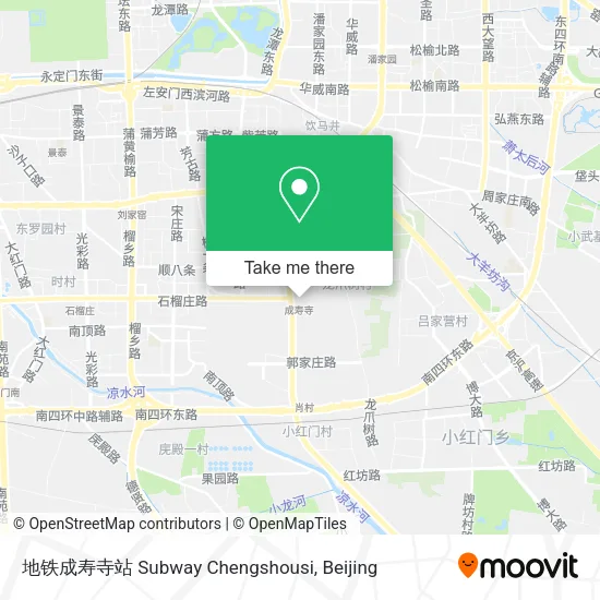 地铁成寿寺站 Subway Chengshousi map