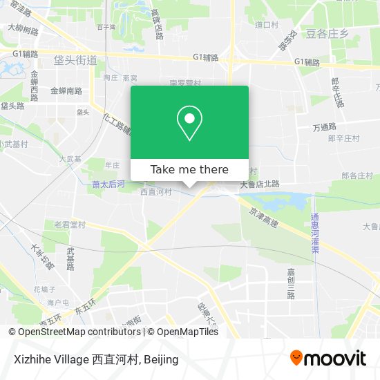 Xizhihe Village 西直河村 map