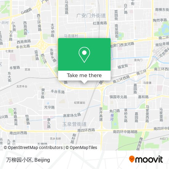 万柳园小区 map