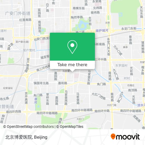 北京博爱医院 map