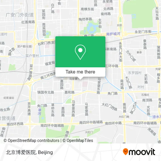 北京博爱医院 map