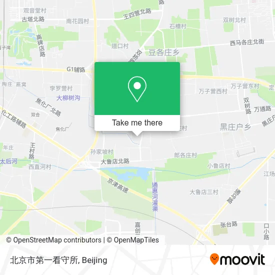 北京市第一看守所 map