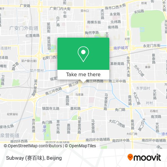 Subway (赛百味) map