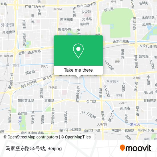 马家堡东路55号站 map