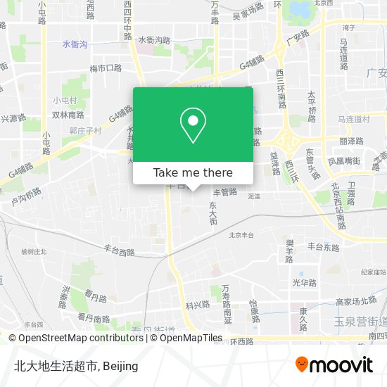 北大地生活超市 map