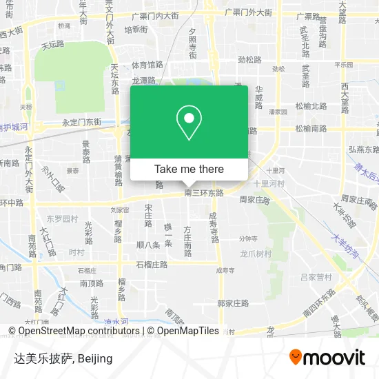 达美乐披萨 map