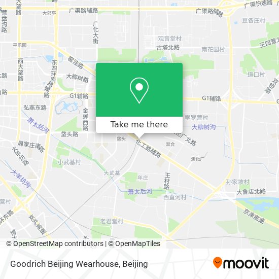 Goodrich Beijing Wearhouse map