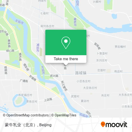 蒙牛乳业（北京） map