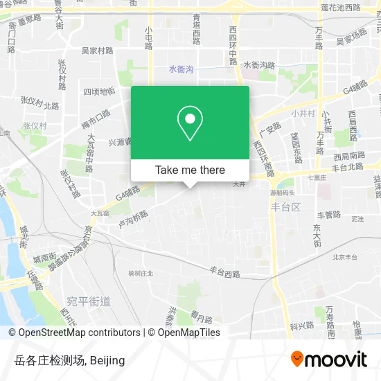 岳各庄检测场 map