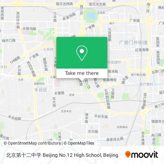 北京第十二中学 Beijing No.12 High School map