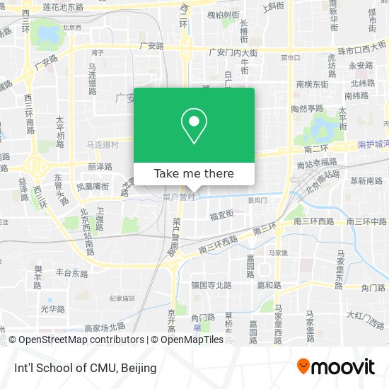 Int'l School of CMU map