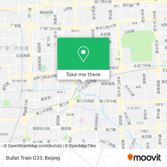 Bullet Train G33 map