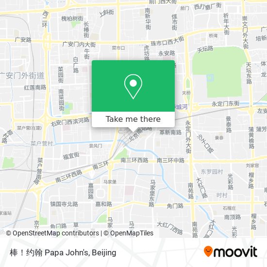棒！约翰 Papa John's map