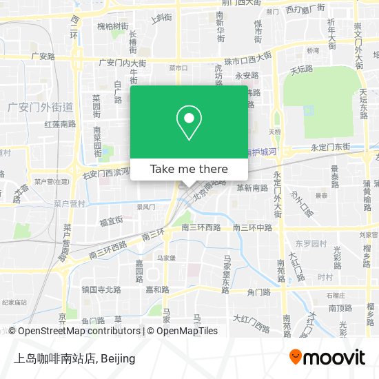 上岛咖啡南站店 map