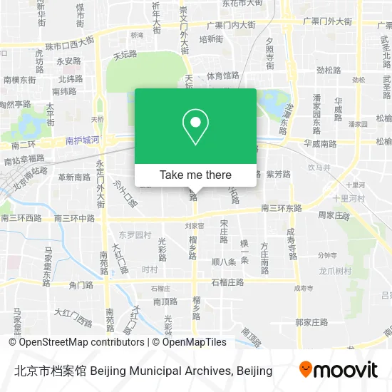 北京市档案馆 Beijing Municipal Archives map