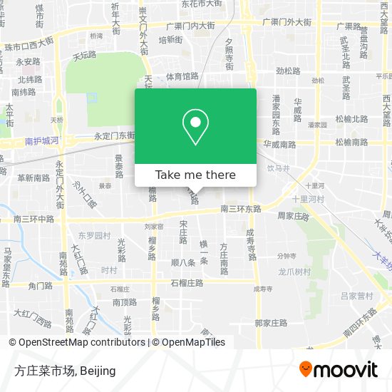 方庄菜市场 map