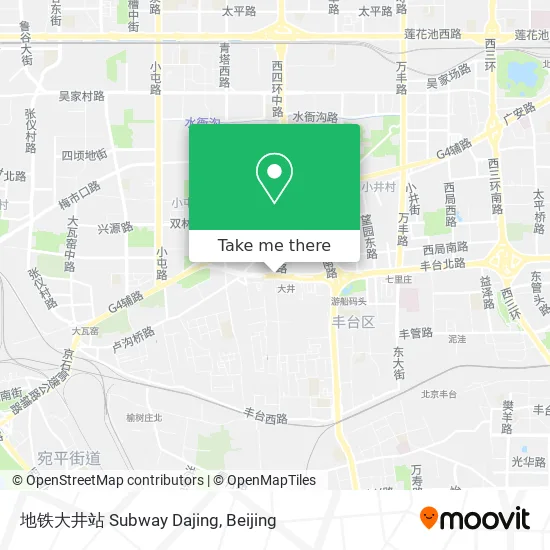 地铁大井站 Subway Dajing map