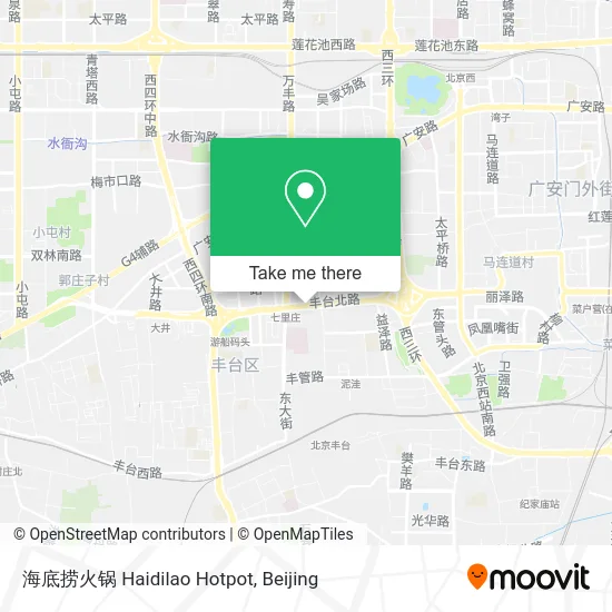 海底捞火锅 Haidilao Hotpot map