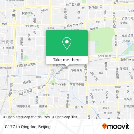 G177 to Qingdao map