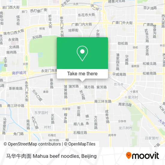 马华牛肉面 Mahua beef noodles map