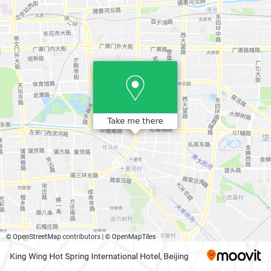 King Wing Hot Spring International Hotel map