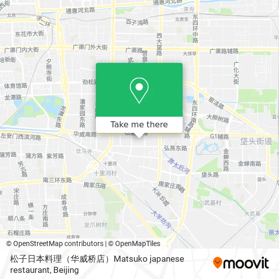 松子日本料理（华威桥店）Matsuko japanese restaurant map