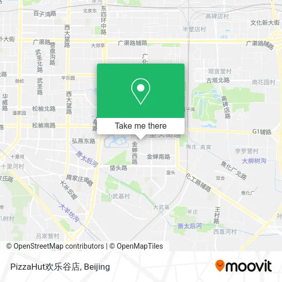 PizzaHut欢乐谷店 map