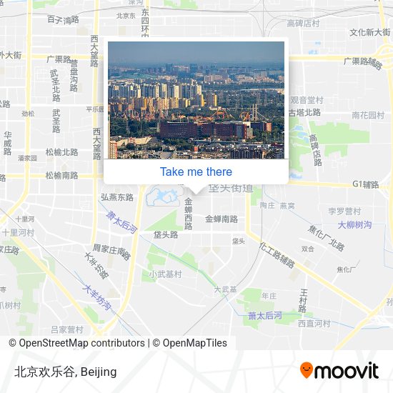 北京欢乐谷 map