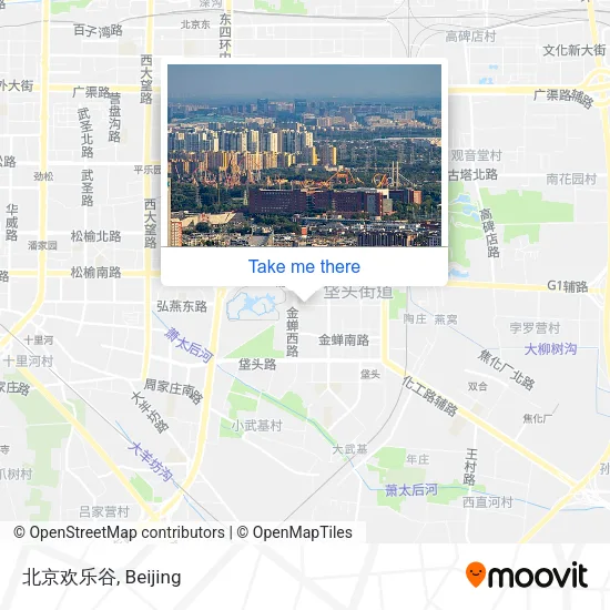 北京欢乐谷 map