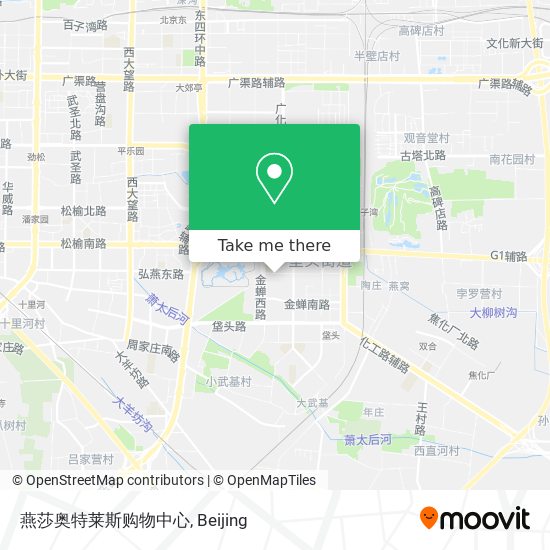 燕莎奥特莱斯购物中心 map
