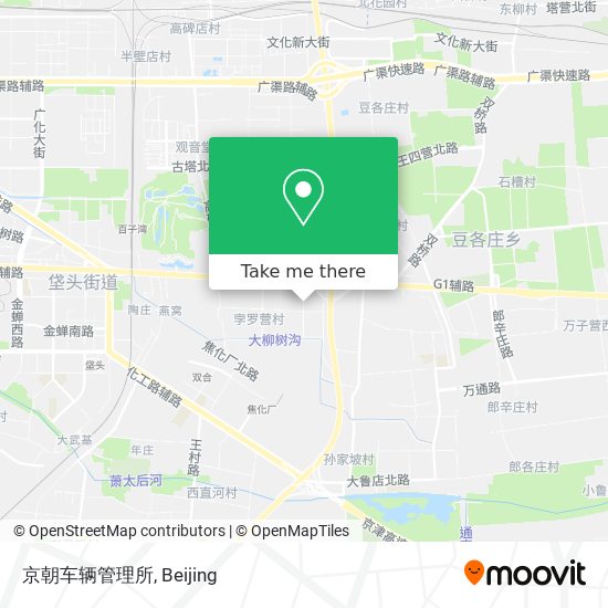 京朝车辆管理所 map