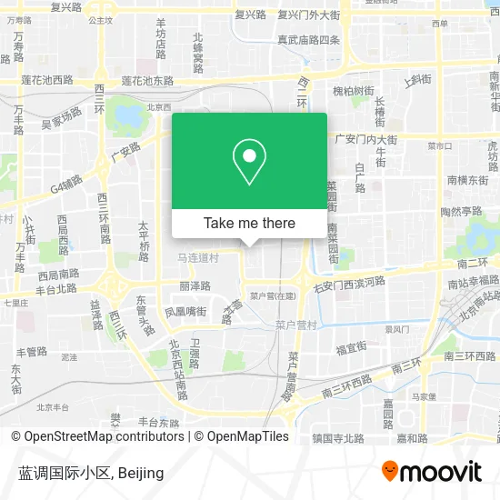 蓝调国际小区 map