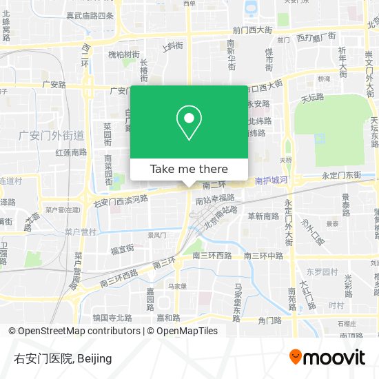 右安门医院 map