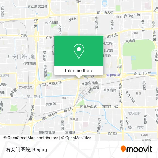 右安门医院 map