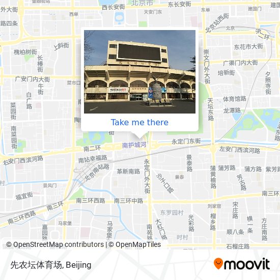 先农坛体育场 map