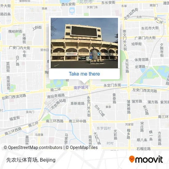 先农坛体育场 map