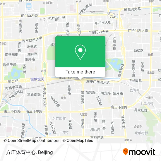 方庄体育中心 map