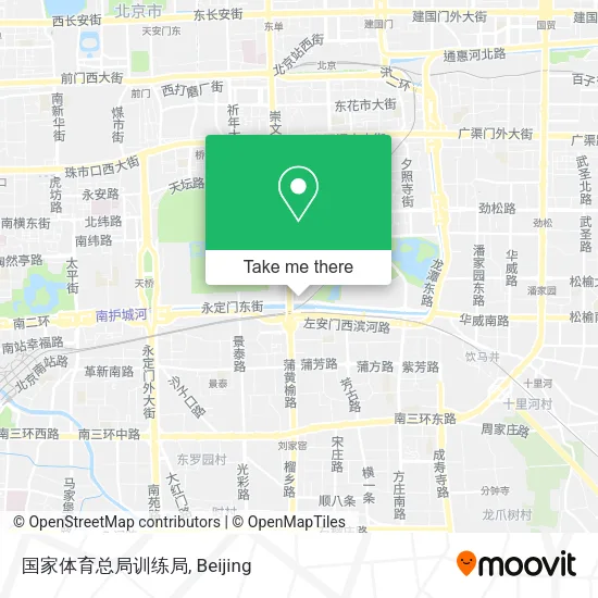 国家体育总局训练局 map