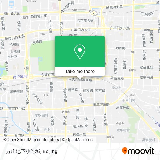 方庄地下小吃城 map