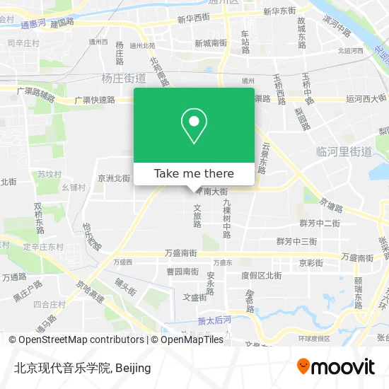 北京现代音乐学院 map