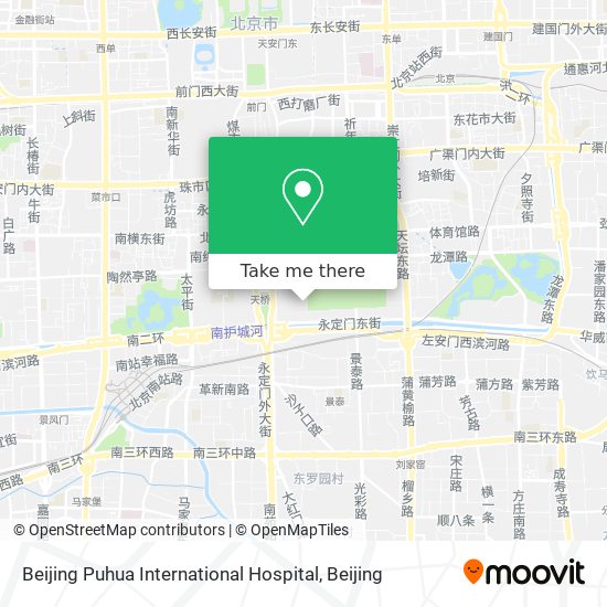Beijing Puhua International Hospital map